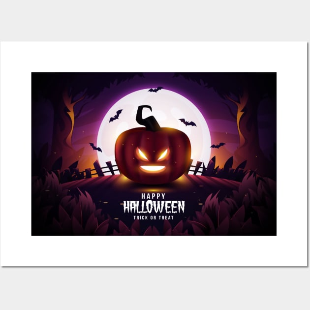 Happy Halloween - Trick or Treat Wall Art by Pop Cult Store